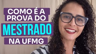 Como é a prova de seleção do Mestrado UFMG [upl. by Campos490]