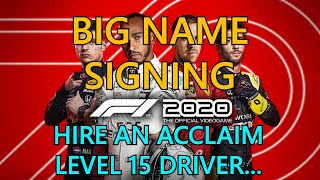 F1 2020 Big Name Signing Trophy Guide [upl. by Antsirhc]