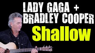 How To Play Shallow On Guitar For Beginners  Lady Gaga  Bradley Cooper Guitar Lesson [upl. by Assenar521]