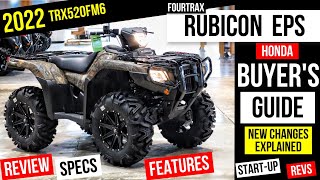 New Honda Rubicon 520 EPS 4x4 ATV Review Specs Changes Features  FourTrax Buyers Guide [upl. by Crofoot]