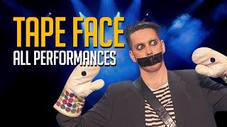 Tape Face All Performances On Americas Got Talent and Champions [upl. by Bertilla389]