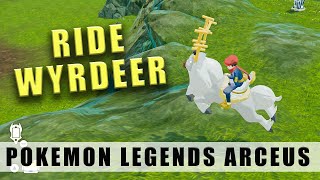 Pokémon Legends Arceus how to get to ride Wyrdeer  Unlock riding Wyrdeer [upl. by Lrak]