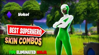 The top 10 best super hero skin combos in fortnite joltara [upl. by Ahseya]