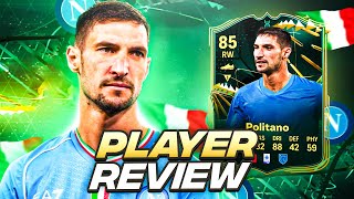 85 EVOLUTIONS quotPACEY WINGERquot POLITANO PLAYER REVIEW EAFC 24 ULTIMATE TEAM [upl. by Irisa]