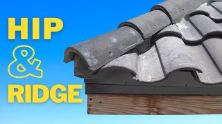 How to Install Hip and Ridge Tiles  S Shape Tile Roof [upl. by Htebzile]