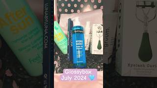 Glossybox July 2024 🩵 glossybox glossyboxunboxing beautyproducts subscriptionbox [upl. by Aciras]