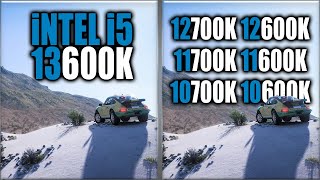 13600K vs 12700K vs 12600K vs 11700K vs 11600K vs 10700K vs 10600K Benchmarks  15 Tests [upl. by Llegna798]