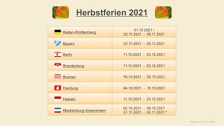 Herbstferien 2021 [upl. by Annaxor]