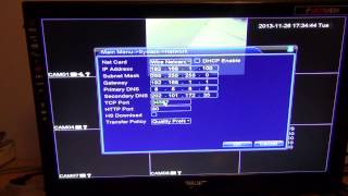 Network Setup on the DVR [upl. by Ahsekin]