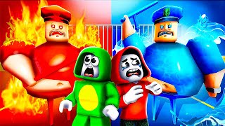 JJ and Mikey Escape From LAVA VS WATER Barry Prison Battle in Roblox  Maizen [upl. by Dyoll]