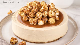 No Bake Salted Caramel Cheesecake Recipe [upl. by Hamforrd]