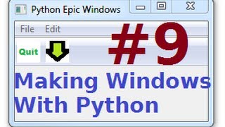 wxPython Programming Tutorial 9 Tool Bar Items and Sub Menus [upl. by Pilihp1]