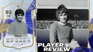 UNOS DE LOS MEJORES SBC DE EAFC 24  GEORGE BEST TOTY 93 REVIEW [upl. by Asp]