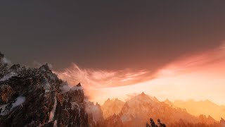 Skyrim LE 2021  4K  Scenery Anamorphic Cinematic Film Look  Patrician ENB  Odin Hybrid Mountains [upl. by Ketchum470]