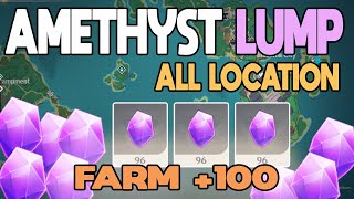 Amethyst lump All location Genshin impact [upl. by Dranyl]