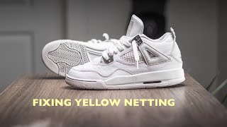 How To UnYellow Air Jordan Pure Money 4 [upl. by Rachael899]