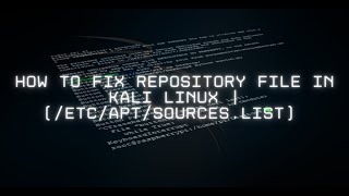 How to fix Kali Linux repositories [upl. by Sirron]