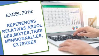 Tuto Excel 2016  Référence RelativeAbsolueMixteTridimensionnelle et externes [upl. by Ahsitniuq]