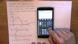 Matematik 4  Integraler del 8  Rotation kring xaxeln med flera kurvor [upl. by Adlanor]