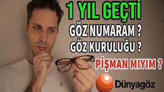 LAZER GÖZ AMELİYATI  İLASİK GÖZ AMELİYATIMDAN 1 YIL GEÇTİ [upl. by Evot]