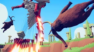 VALKYRIEHWACHA vs JUMPING MINI MAMMOTHS  Totally Accurate Battle Simulator Part 8  Pungence [upl. by Aerbma731]