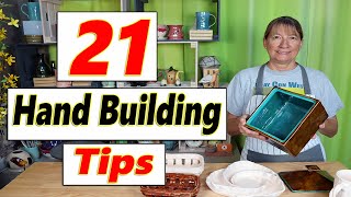 21 Tips for HandBuilding Pottery [upl. by Retxab812]