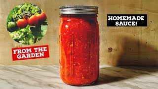 Homemade Cherry Tomato Sauce from the Garden to Glass [upl. by Eeb]