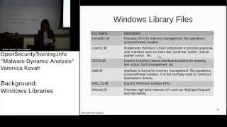 Dynamic Malware Analysis D1P05 Background Windows Libraries [upl. by Plato]