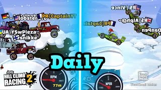 WORLD RECORD in DAILY   Slippery Slope  Crossroad  Hill Climb Racing 2 [upl. by Gemoets]