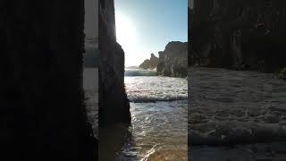 Secret Paradise in Portugal  Cliffs and Waves l Praia Grande  Sintra [upl. by Niatirb]