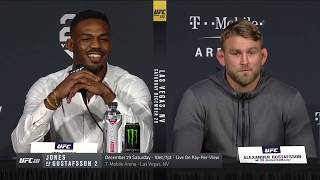 Jon Jones vs Alexander Gustafsson TRASH TALK UFC 232 Press Conference [upl. by Ott749]