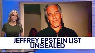 Jeffrey Epstein list Court unseals names [upl. by Ahsienek110]