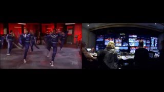 Grease Live Control Room Split Screen [upl. by Assetal579]