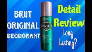 BRUT Original Deodorant Detail Review [upl. by Zehcnas]