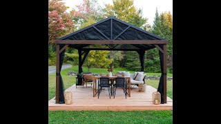 Instructions dassemblage  Assembly Instructions YAMASKA  Gazebo 10x12 [upl. by Albarran986]