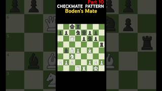 Bodens Mate  Checkmate with Two Bishops  Checkmate Pattern Series chess [upl. by Nohcim]