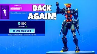 INTENSITY IS BACK NEW item shop Fortnite Battle Royale [upl. by Ilellan]