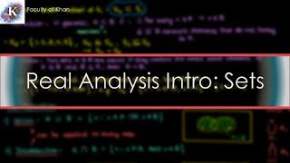 Real Analysis Introduction Sets and Set Operations [upl. by Fannie61]