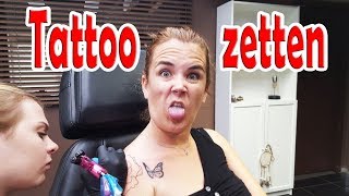 Tattoo Voor An  Oma wil ook een Tattoo VLOG 9 Jan An En De Tieners [upl. by Annavoig]