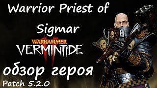 Warhammer Vermintide 2 ► Обзор на герояПатч 520 ► Воин  Жрец Зигмара [upl. by Gualtiero]