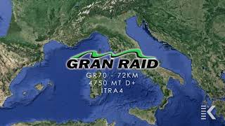 Gran Raid delle Prealpi Trevigiane  Render del percorso di 72 Km [upl. by Merp492]