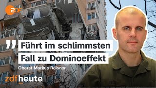 Bricht die DonbassFront zusammen Interview mit Oberst Reisner  ZDFheute live [upl. by Arimas]