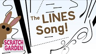 The Lines Song  Art Songs  Scratch Garden [upl. by Neenaj]