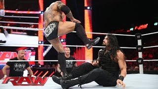 Roman Reigns vs Batista Raw May 12 2014 [upl. by Yand]