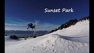 Ski  Snowboard freestyle at Chamrousse  Sunset Park  2018 [upl. by Anilesor]