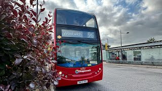 96 Bus Route Running OUT OF SERVICE To Plumstead Bus Garage [upl. by Mond420]