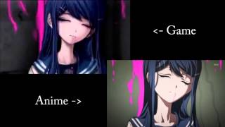 Dangan Ronpa  Sayaka Maizonos Death Comparison PSP vs Anime [upl. by Dewar]