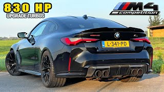 830HP BMW M4 G82 BIG TURBOS  REVIEW on AUTOBAHN [upl. by Athalla]