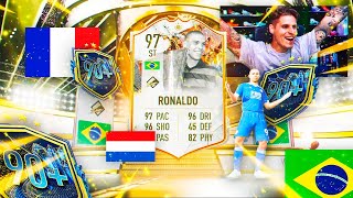 ABRO MUCHOS ICONOS BRASIL HOLANDA O FRANCIA ASEGURADO  FIFA 23 [upl. by Lehctim477]