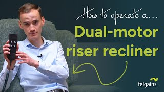 How to operate a dualmotor riser recliner chair [upl. by Kurt]